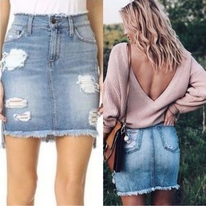Joe's Jean's Collecters Edition women’s Denim Mini Skirt Size 25 Inch Waist